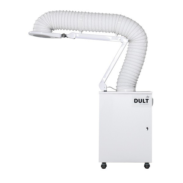 Вытяжка DULT Комфорт + лампа светодиодная с 5-ю режимами с сенсорной регулировкой освещения | Вытяжки для маникюра и педикюра